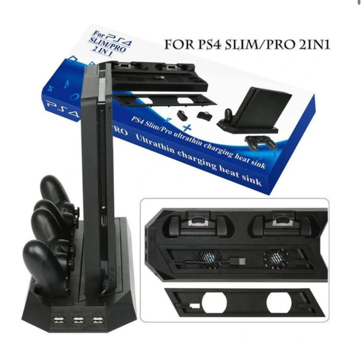 پایه فن ps4 + شارژ دسته